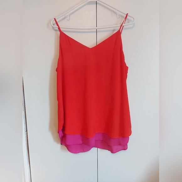 Mexx reversible red/fuschia two toned tank top - Picture 2 of 4